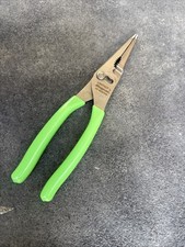 For Snap-on Tools New Green 9 Talon Grip Long Nose Slip Joint Pliers Ln47acfg For Snap-on Tools New Green 9 Talon Grip Long Nose Slip Joint Pliers Ln47acfg
