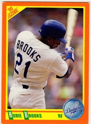1990 Score Baseball Hubie Brooks No. 34T Los Angeles Dodgers