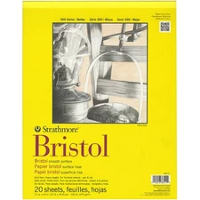 Strathmore Bristol Smooth Paper Pad 11"X14" 20 Sheets