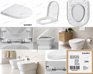 NEW Duravit Philippe Starck Soft Close Toilet Seat White Genuine OEM NIB