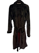Tommy Bahama Men's Plush Black Robe Ultra Soft. New With Tags
