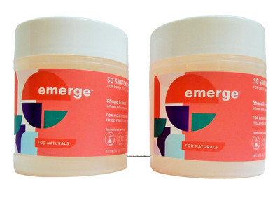 Emerge So Snatched Edge Gel for Curl Coily Textures Hair with Pequi Oil (2 JARS)