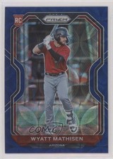 2021 Panini Prizm Navy Blue Kaleidoscope Prizm 23/35 Wyatt Mathisen #84 sh7