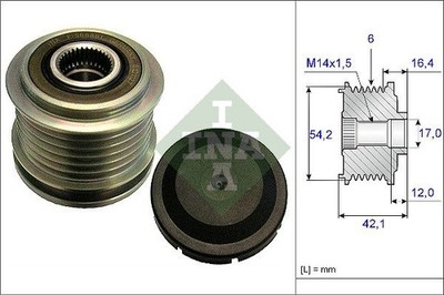 Alternator Freewheel Schaeffler INA 535018110