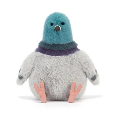Jellycat Strutton Pigeon Soft Toy in Grey, 7 Inch Polyester Stuffed Animal MWT