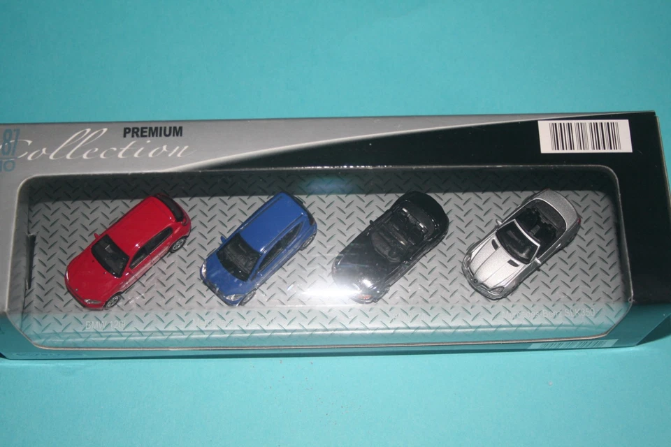 WELLY – LOTTO di 4 SET AUTO 1:87 – 16 modelli: PORSCHE/AUDI/MERCEDES/MUSTANG/BMW - Immagine 4 di 4