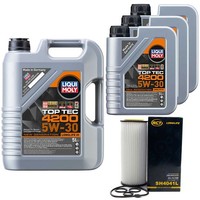 MotoröL Set 4200 5W-30 Liqui Moly 8 Liter + ÖLfilter FüR BMW X3 3Er 5Er X5 6Er