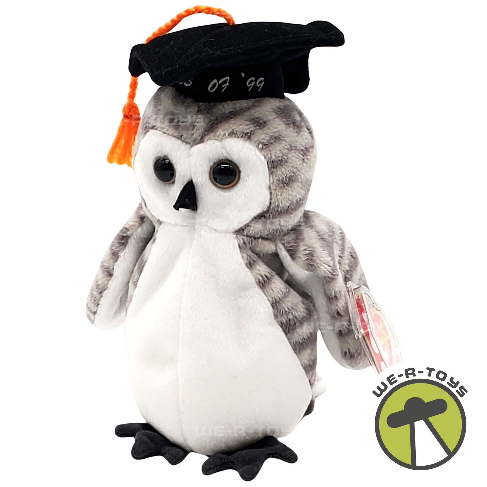 Ty Beanie Babies Wiser the Owl 1999 Graduation Plush