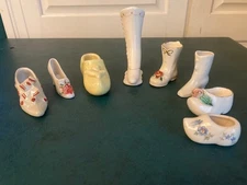 Porcelain Shoes, Various Sizes and Shapes (8).  See Item Description for Details