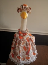 Goose clothes outfit - Fall assorted pumpkins w/bonnet for lg 24-27" goose