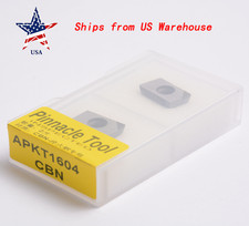 2pcs APKT1604 CBN Inserts, CBN Milling Inserts for Hard Material Machining