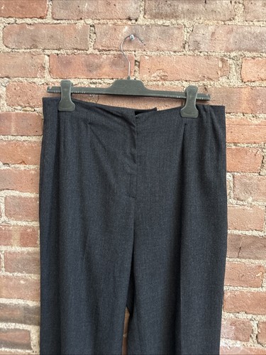 Piazza Sempione Women’s Sophia Pants, Sz 48, Dark Gray Wool, Italy - Picture 2 of 9
