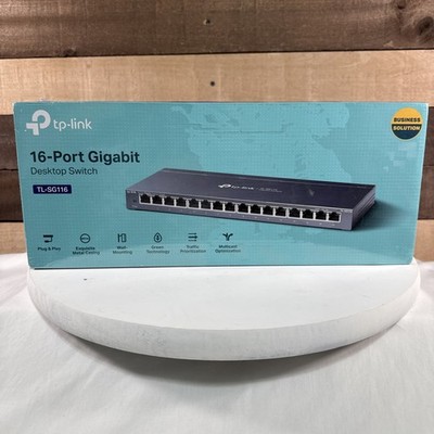 TP-Link TL-SG116E | 16 Port Gigabit Switch | Easy Smart Managed | Plug & Play