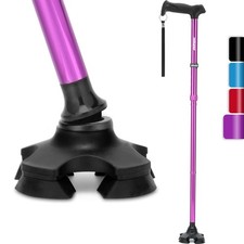 Walking Cane for Men  Women - Foldable Adjustable Lightweight Self Standing ...