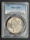 1903 MORGAN SILVER DOLLAR - PCGS AU58- 90% SILVER