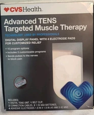 CVS HEALTH ADVANCED TENS TARGETED MUSCLE THERAPY - NEW/OPEN/COMPLETE - FREE SHIP