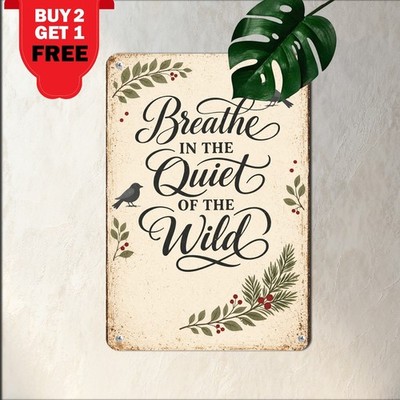Let Heaven And Nature Sing Joy To World Christmas Faith Metal Sign 8x12