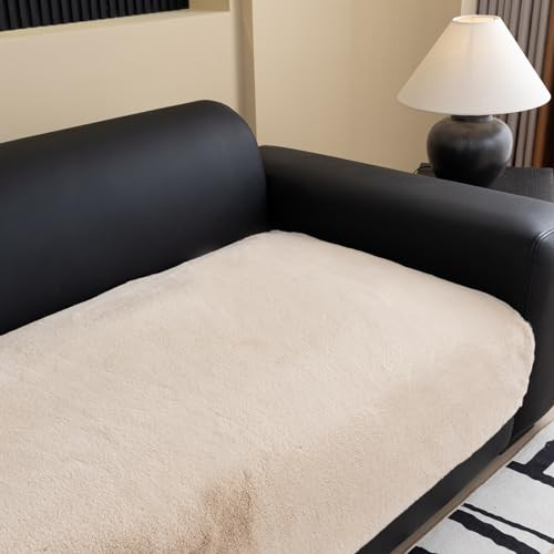Super Cozy Plush Couch Cover,Thick Shaggy Fuzzy Sectional Couch Cover Non - Picture 7 of 7