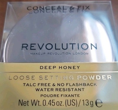 Revolution Loose Setting Powder Shade Deep Honey Makeup