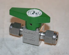 1/4 Tube 316ss Quarter Turn Instrument Plug Valve NUPRO Swagelok SS-4P4T