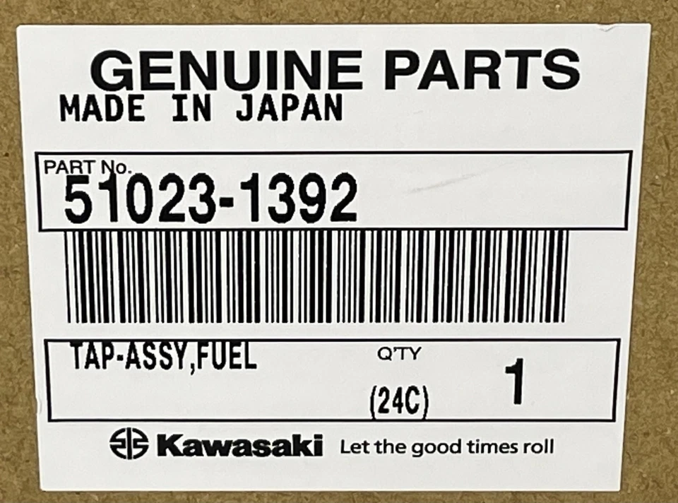 Grifo de combustible Kawasaki Vulcan 750 VN750 Petcock 51023-1392 NUEVO piezas originales Foto 2 de 2