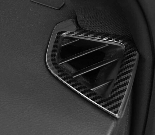 For Cadillac CT5 2020-2023 Carbon Fiber Steel Upper Air Outlet Vent Cover Trim - Picture 5 of 8