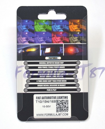 LED 3030 Light Purple 12000K 194 Two Bulbs License Plate Tag Upgrade Fit Show - Picture 3 of 8