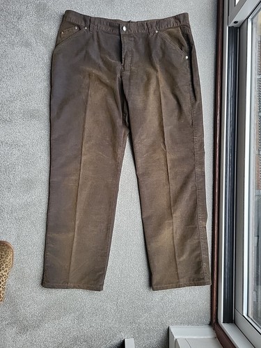 HUGO BOSS Mens Jeans Ranger W33 L34 33/34 Green Olive Cord A582