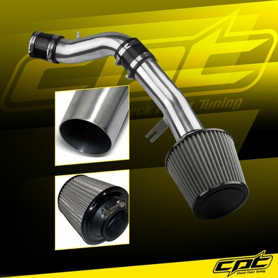 For 12-17 Veloster 1.6L 4cyl Non-Turbo Polish Cold Air Intake+Red Filter Cover