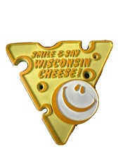Vintage Smile & Say Wisconsin Cheese Refrigerator Magnet RARE Hard To Find