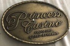 Metal Belt Buckle Advertising Princess Casino Freeport Grand Bahamas