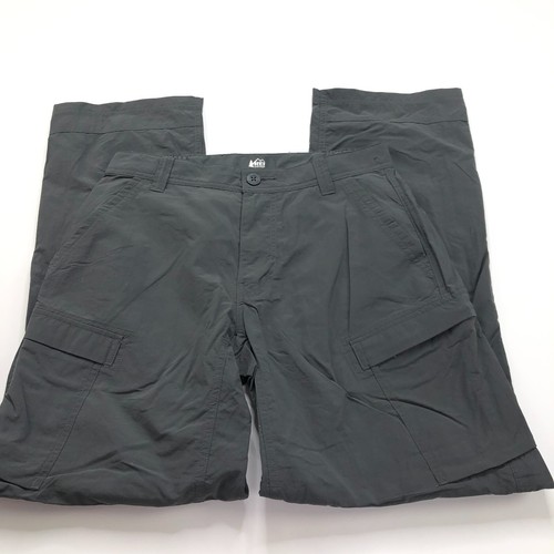 REI Co-Op Sahara 30x32 (Fits 30W 31L) Convertible Zip Hiking Pants Gray 150401