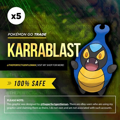 Karrablast Pokemon #588 GO - x5 Bulk Bundle