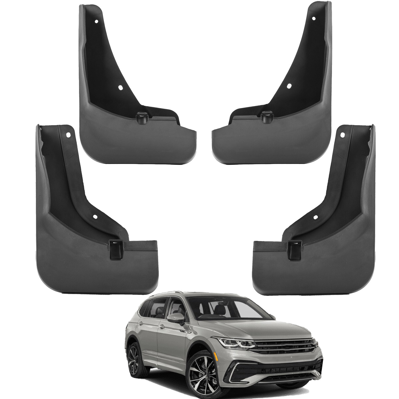 4X Splash Guard Fender Mud Flap Guard Mudguards 24-25 For VW Tiguan L Pro R Line