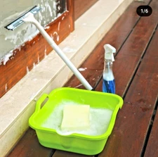 Durable Square Basin 7L – Multi-Purpose Plastic Washing Bowl with Handles