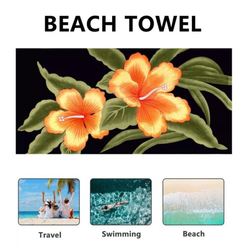 2Pack Floral Beach Towel - 28x58 Extra Large 100% Cotton Pool Towels Bath Towel - Picture 4 of 6
