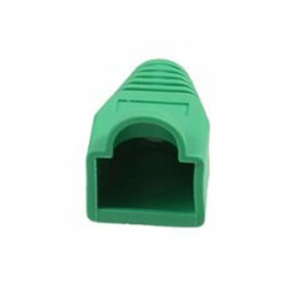 100 pcs Cat5e/Cat6/RJ45 Ethernet Cable Connector Strain Relief Boots Green - Image 3 of 4