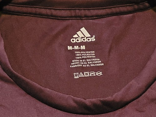 Adidas Men Go To Performance Tee Shirt Medium Plum NWT FREE SHIPPING - Picture 2 of 2