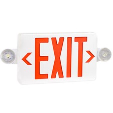 Red Led Exit Sign Emergency Light Dual Led Lamp Ul-94 Fire Resistance Light
