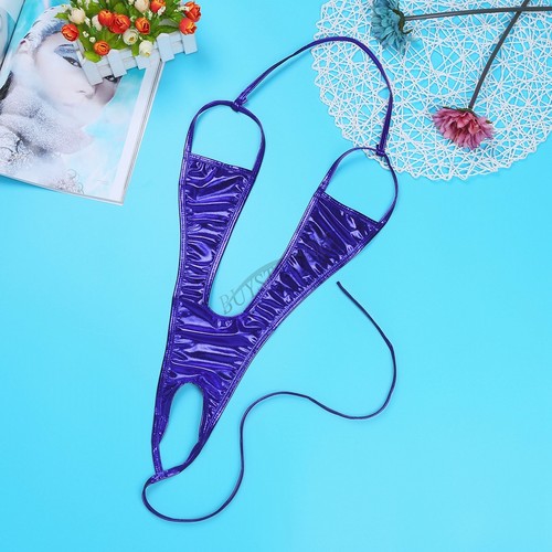 Damen Bodys Wetlook Dessous Stringbody Reizwäsche Lingerie Brustfreies Bodysuit - Bild 39 von 56