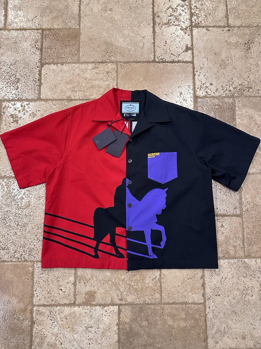 トップス 00s PRADA double pocket polo shirts Prada Men's Double-Layer Polo Shirt | Neiman Marcus