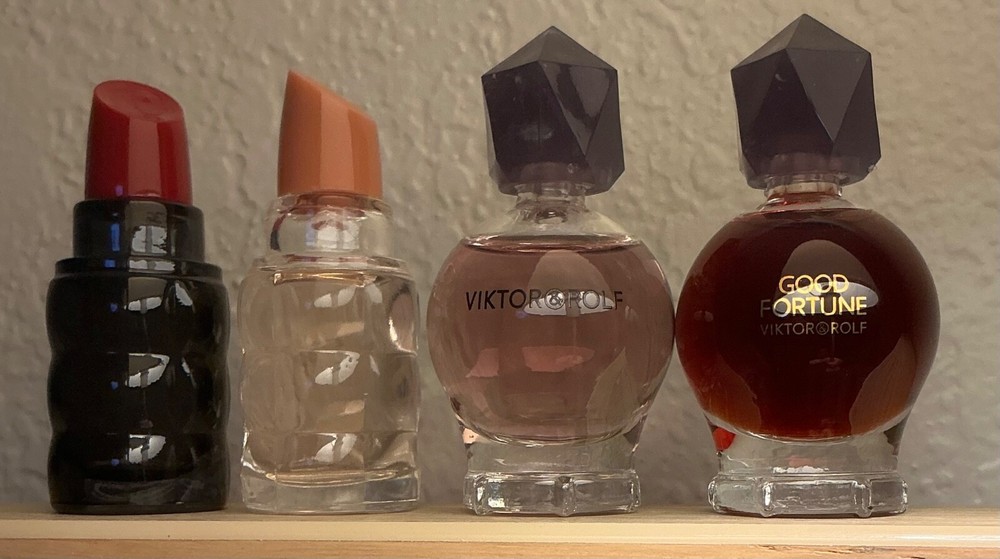 MINI PERFUME VARIETY 4 bottles CHOOSE - VICTORIA'S SECRET, VERSACE, CACHAREL 🆕