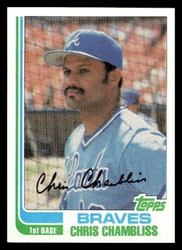 1982 Topps #320 Chris Chambliss Atlanta Braves Baseball card