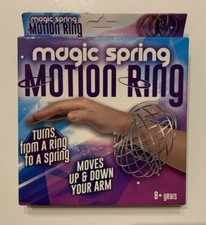 Magic Spring Motion Ring Spiral Toy 3D Novelty Gift New