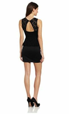 Jump Juniors Mystic Lace Peplum Dress, Black, 7/8