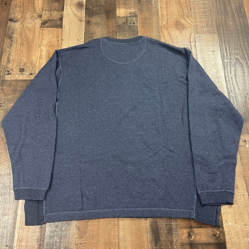 Tommy Bahama Men's Sweater Size XL Navy Blue V-Neck Pullover Casual Longsleeve - Picture 2 of 7