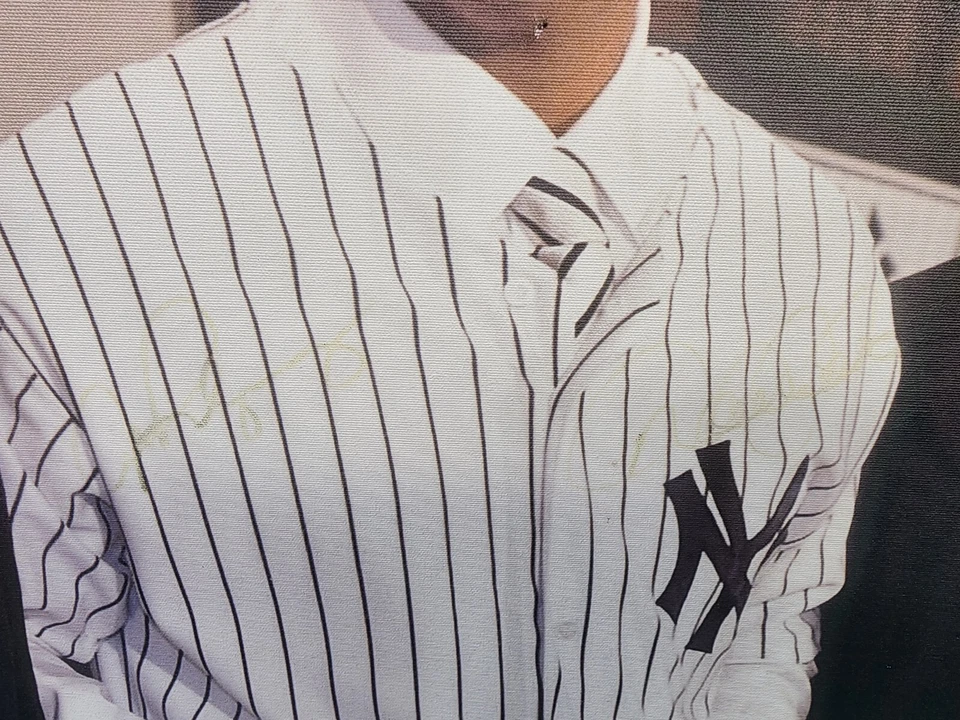 Alex Rodriguez * Joe Torre * Derek Jeter Nueva York 32"x 24" Litografía ENMARCADA  Foto 4 de 4