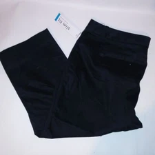 Attention Capri Pants Size 16 Womens Black Solid Slim Fit New