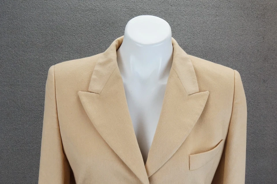 Chaqueta Blazer Escada Vintage Talla 38 Tostado Oro Botón Lana Foto 2 de 4