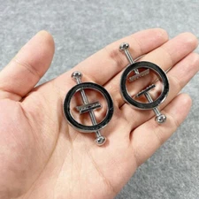 Metal Breast Clamps with Spike BDSM Torture for Women 1Paar Breast Clips Bondage